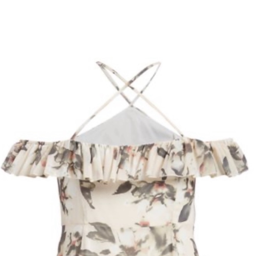 NEW•1X-3X•Soul Sunrise Rosa Romantic Flutter Sleeve Dress - Picture 8 of 16